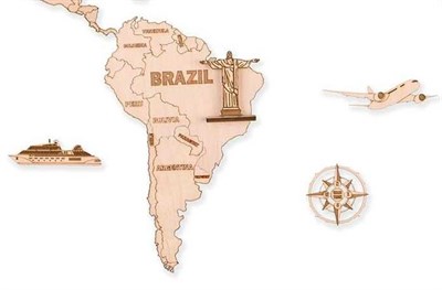 Фигуры на карту "Южная Америка" (4 шт.) - фото 4853