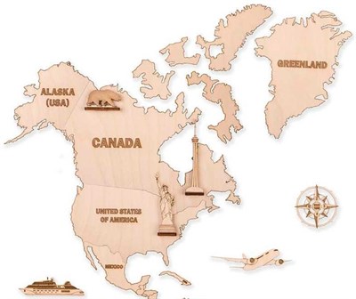 Фигуры на карту "Северная Америка" (6 шт.) - фото 4913