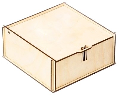 Подарочная коробка из дерева "Пенал нат. цвет" - фото 6670